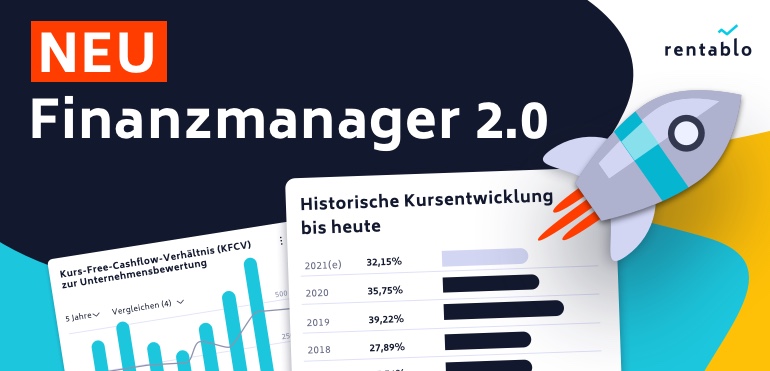 Rentablo Finanzmanager, jetzt in neuer Version.